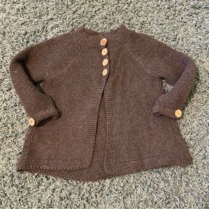 Girl’s Gray Knit Cardigan Size 9
